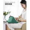 imageLamicall Tablet Pillow Holder Stand  Tablet Pillow Soft Pad Dock for Lap Bed and Desk with Pocket ampamp 4 Viewing Angles for 2022 iPad Pro 11 129 Air Mini Kindle 413quot Phone and Tablet BlackGreen
