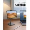 imageLamicall Tablet Stand Holder Gooseneck Tablet Mount  25lb Heavy Duty Base Adjustable Desktop Stand with 360 Degree Rotating for 4713quot Tablet iPad Pro 129 Air Mini Fire Kindle Tabs Black