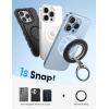 imageLamicall for MagSafe Magnetic Phone Grip Stand  2025 Upgrade DualHinge Finger Ring Holder Phone Kickstand Super Magnet 360 Rotation Ring for Mag Safe Accessories for iPhone 16 Pro Max Androids