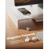 imageMagnetic Cable Clips Cord Organizer  Lamicall 8Pack CrystalClear ampamp Silver Shine Cable Management Holder for Phone Charging Cord Strong Adhesive for Nightstand Home Office Desk Decor Accessories Snow White