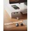 imageMagnetic Cable Clips Cord Organizer  Lamicall 8Pack CrystalClear ampamp Silver Shine Cable Management Holder for Phone Charging Cord Strong Adhesive for Nightstand Home Office Desk Decor AccessoriesMisty Black
