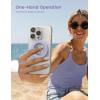imageMagnetic Phone Ring Holder for Mag Safe  Lamicall Magnetic Finger Phone Ring Stand Holder Magnet Ring Grip Compatible with iPhone 14 Plus 13 12 Pro Pro Max Mini Mag Safe Accessories Violet