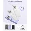 imageMagnetic Phone Ring Holder for Mag Safe  Lamicall Magnetic Finger Phone Ring Stand Holder Magnet Ring Grip Compatible with iPhone 14 Plus 13 12 Pro Pro Max Mini Mag Safe Accessories Violet