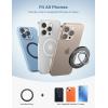 imageMagnetic Phone Ring Holder for Mag Safe  Lamicall Magnetic Finger Phone Ring Stand Holder Magnet Ring Grip Compatible with iPhone 14 Plus 13 12 Pro Pro Max Mini Grass GreenMisty Black