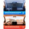 imageTesla Model 3Y Windshield Sunshade  2025 Upgrade Foldable Sunshade Umbrella 5Layer UV Block 10Rib Frame Fits Tesla Model 3Y 20172025 Interior Sun Protection Tesla Accessories