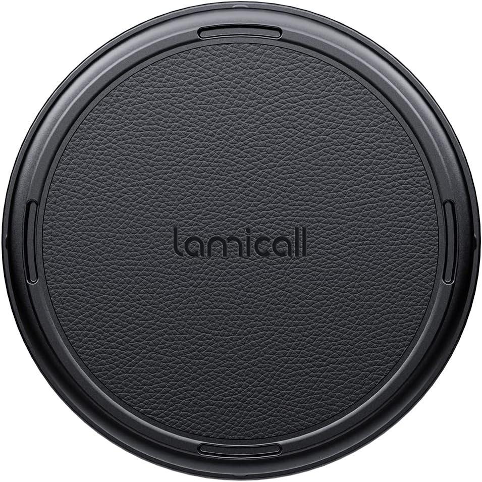 imageLamicall All Lock Universal Phone Snap Adaptor Compatible with Universal Phone Models Like Sumsung Motorola OnePlus Pixel Works with All Lock Mounts
