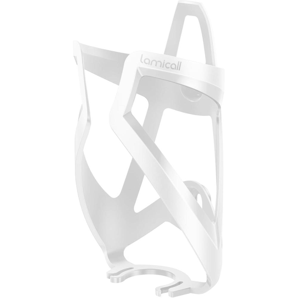 imageLamicall Bike Water Bottle Holder  12 Oz Ultralight ampamp Sturdy Bike Cup Holder Bicycle Drink Cage Cycling Bike Water Bottle Cage with Screw Tool for 275394quot Diameter BottlesWhite