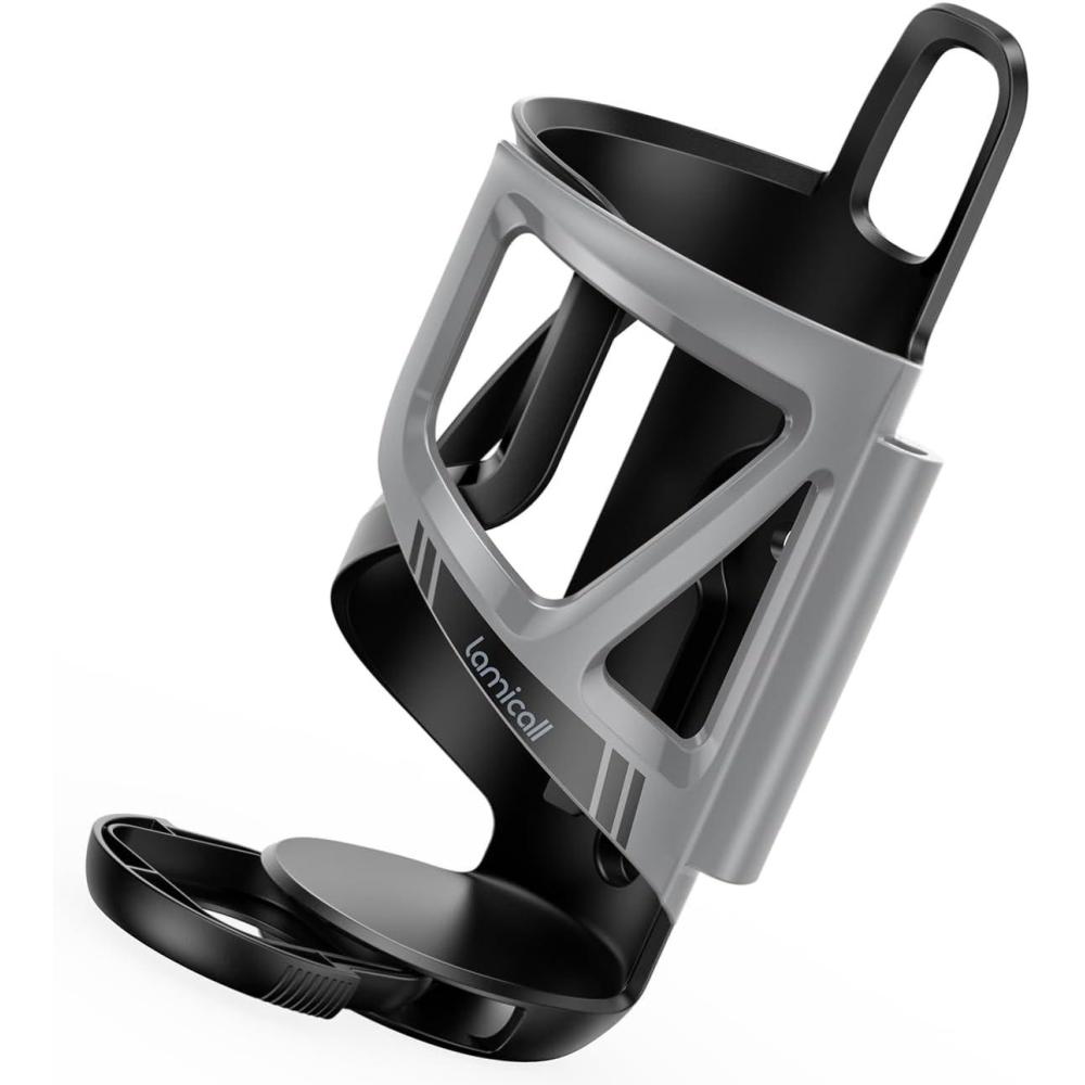 imageLamicall Bike Water Bottle Holder  Tracker Storage Adjustable Spring Design Bike Cup Holder Bicycle Drink Cage Cycling Bike Water Bottle Cage with Screws Tool for 228339quot Diameter Bottles228339 Diameter