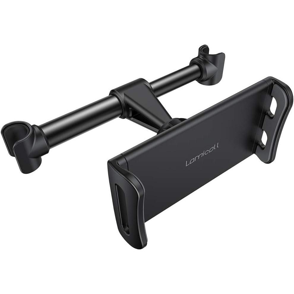 imageLamicall Car Headrest Mount Tablet Headrest Holder  Stand Cradle Compatible with iPad Pro Air Mini Galaxy Tabs Other 47105quot Cellphones and Tablets  BlackBlack