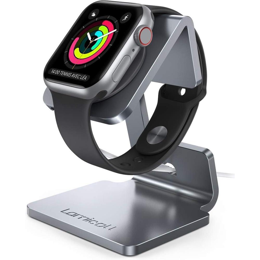 imageLamicall Watch Stand for Apple Watch Magnetic Fast Charger  Desk Charging Stand Holder Dock for Apple iWatch Series SE 10 9 8 7 6 5 4 3 2 1 Series Ultra49mm 46mm 45mm 44mm 42mm 41mm 40mm 38mm3Grey