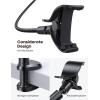 imageLamicall Gooseneck Phone Holder Bed  Nylon Braided Flexible Arm 38inch Overall Length 360 Adjustable Clamp Clip Overhead Cell Phone Mount Stand for Bed Desk 47 CellphoneBlack