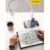 imageLamicall Gooseneck Phone Holder Bed  Nylon Braided Flexible Arm 38inch Overall Length 360 Adjustable Clamp Clip Overhead Cell Phone Mount Stand for Bed Desk 47 Cellphoneblue white
