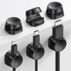 image12Pack Cord Organizer Spring Clips Office Desk Accessories  Lamicall Desk Cable Management Clips Dorm Room Bedroom Essentials Phone Charger Cord Holder Wire Organizer Keeper for NightstandBlack