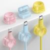 image12Pack Cord Organizer Spring Clips Office Desk Accessories  Lamicall Desk Cable Management Clips Dorm Room Bedroom Essentials Phone Charger Cord Holder Wire Organizer Keeper for NightstandMacaron Colors