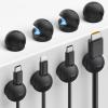 image8Pack Magnetic Cord Organizer Clips  Lamicall MiniSoft Silicone Cable Management for Phone Charger Cords Strong Magnet Adhesive Cord Holder for DeskNightstandHomeOffice Organizer Accessories