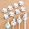 imageLamicall 12Pack Spring Cord Organizer Office Desk Accessories Desk Cable Management Clips Phone Charger Cord Holder for Nightstand Home Workspace Organization Accessories Dorm Room Essentials12Pack