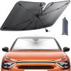 imageLamicall Car Windshield Sunshade Umbrella  Foldable Car Windshield Sun Shade Cover 5 Layers UV Block Coating 52quotx31quot Front Window Heat Insulation Protection for Auto Sedan SUV Windshield