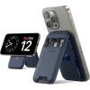 imageLamicall Lightweight for Magsafe Wallet Stand  Slim Magnetic Phone Card Holder Adjustable Leather Phone Wallet Stand Magnetic for iPhone 1615141312 Series Not for Mini Mag Safe AccessoriesDark Blue