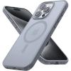 imageLamicall Magnetic Case for iPhone 14 Pro  Magnet Case Compatible for Magsafe AntiSlip Edge MILGrade Airbag Shockproof Translucent Hard Slim Protective Apple iPhone 14 Pro Cover BlackGray