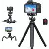 imageLamicall Tripod for Camera  3 in 1 Flexible Tripod for iPhone with Wireless Remote  iPhone Tripod Stand for Video Recording Vlogging Compatible with iPhone Samsung Go Pro Small Digital CameraNEW Upgraded Tripod for Camera  Dark Grey