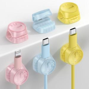 image12Pack Cord Organizer Spring Clips Office Desk Accessories  Lamicall Desk Cable Management Clips Dorm Room Bedroom Essentials Phone Charger Cord Holder Wire Organizer Keeper for NightstandMacaron Colors