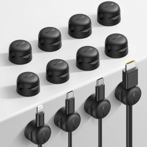 imageLamicall 12Pack Rotatable Cord Organizer Desk Office Nightstand Accessories  Cable Management Clips Desk Phone Charger Holder Gadgets Wire Organizer Keeper Home Workspace Dorm Organizers12Pack