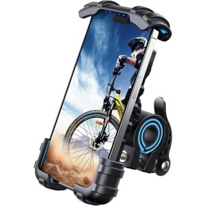 imageLamicall Bike Phone Holder Motorcycle Mount  Motorcycle Phone Holder Handlebar Cell Phone Clamp Scooter Phone Clip for iPhone 16 Pro MaxPlus 15 Pro Max S10 S20 More 47quot to 68quot SmartphonesBlue