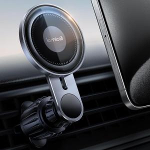 imageLamicall Fits MagSafe Car Mount Vent  2024 Upgraded HD Glass Surface Magnetic Phone Holders for Your Car  Car Phone Holder Mount for iPhone 16 15 14 13 Pro Plus Max Mini for Mag Safe Case