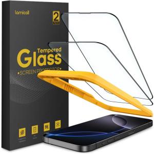 imageLamicall Professional Screen Protector for iPhone 1413 13 Pro 61 inch Military Grade Tempered Glass Film Ultra HDAnti FingerprintFull Screen ProtectionQuick Install Tool 9H 2 Pack16 Pro Max69