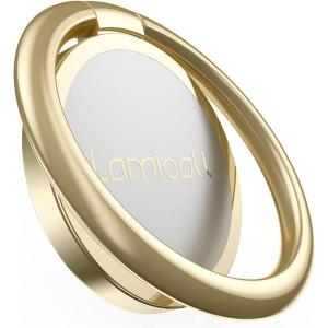 imageLamicall Rose Gold Cell Phone Ring Universal Cell Phone Finger Grip Holder Mothers Day for Mother Compatible with iPhon 16 15 Pro Max XR X Galaxy S25 S24 All Android Smartphone AccessoriesGold