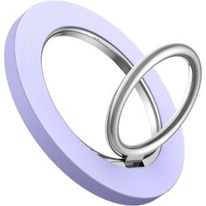 imageMagnetic Phone Ring Holder for Mag Safe  Lamicall Magnetic Finger Phone Ring Stand Holder Magnet Ring Grip Compatible with iPhone 14 Plus 13 12 Pro Pro Max Mini Mag Safe Accessories Violet