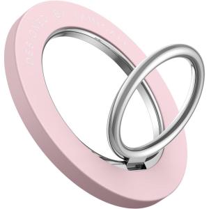 imageMagnetic Phone Ring Holder for Mag Safe  Lamicall Magnetic Finger Phone Ring Stand Holder Magnet Ring Grip Compatible with iPhone 14 Plus 13 12 Pro Pro Max Mini Grass GreenSakura Pink