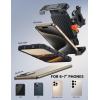 imageLamicall Bike Motorcycle Phone Mount  1s Quick Lock Bike Cell Phone Holder Clip Bicycle Scooter Handlebar Clamp for iPhone 17 16 15 Pro Max Galaxy S25 S24 Ultra More 67quot Phones GrayOrange