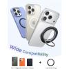 imageLamicall for MagSafe Magnetic Phone Ring Grip  360 Rotating Ring Holder with Smooth Damping Crystal Clear Finger Grip Kickstand Strong Mag Safe Accessories for iPhone 17 Pro Max Air All Phones