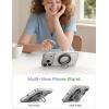 imageLamicall for MagSafe Magnetic Phone Ring Grip  360 Rotating Ring Holder with Smooth Damping Crystal Clear Finger Grip Kickstand Strong Mag Safe Accessories for iPhone 17 Pro Max Air All Phones