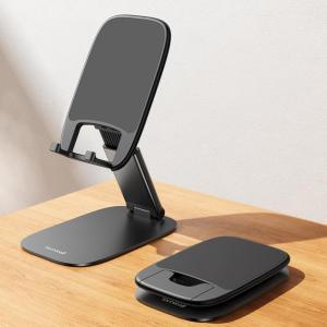 imageLamicall Ultra Thin Cell Phone Stand for Desk Height Adjustable Foldable Desktop Phone Holder Portable Mobile Stand Office Desk Accessories for iPhone 17 16 15 14 13 Pro Max Air Galaxy S25 S24