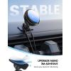 imageLamicall 15W for Magsafe Car Mount Charger  AutoOff LED Wireless Car Phone Holder Vent Dashboard HandsFree Magnetic Phone Holder for Car Charging for iPhone 17 Air Pro Max Plus 16 15 14 13 12Black