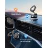 imageLamicall Car Phone Holder Mount  70 LBS Strongest Suction for Magsafe Car Mount 360 Adjustable Suction Cup Phone Mount Dashboard Windshield Vacuum Magnetic Phone Holder fit iPhone 17 16 Pro MaxBlack