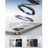 imageLamicall for Magsafe Tripod Stand  Triple Axis Foldable Aluminium Magnetic Tripod for iPhone Mini Selfie Stick with 14quot Screw Arca and Hook Cell Phone Stand fits iPhone Camera for Vlog Travel