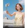 imageLamicall for Magsafe Tripod Stand  Triple Axis Foldable Aluminium Magnetic Tripod for iPhone Mini Selfie Stick with 14quot Screw Arca and Hook Cell Phone Stand fits iPhone Camera for Vlog Travel