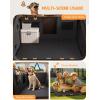 imageLamicall Dog Car Seat Cover for Back Seat  Upgraded AntiRipped Back Seat Extender for Dogs Hard Bottom Waterproof Dog Hammock for Car with Mesh Window Pet Backseat Protector SUV ampamp Small Truck LFor Cars SUV Small Truck