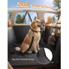 imageLamicall Dog Car Seat Cover for Back Seat  Upgraded AntiRipped Back Seat Extender for Dogs Hard Bottom Waterproof Dog Hammock for Car with Mesh Window Pet Backseat Protector SUV ampamp Small Truck LFor Cars SUV Small Truck
