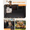 imageLamicall Dog Car Seat Cover for Back Seat  Upgraded AntiRipped Back Seat Extender for Dogs Hard Bottom Waterproof Dog Hammock for Car with Mesh Window Pet Backseat Protector SUV ampamp Small Truck LFor Full Size Truck Full Size SUV