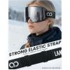 imageLamicall Ski Goggles with 3X AntiFog  100 UV Protection OTG ampamp Helmet for Men ampamp Women for Skiing Snowboard SnowmobileBlack Frame  Silver Lens