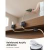 image12Pack Magnetic Cord Organizer Cable Clips  Lamicall CrystalClear Desk Cable Managment for Phone Charging Cord Adhesive Wire Holder for Home Office Nightstand Christmas Organizer AccessoriesMisty Black