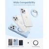 imageLamicall Magnetic Phone Ring Grip Holder Compatible for Magsafe Upgraded Strong Magnet Finger Ring Holder Pop Grip Socket Stand Mag Safe Kickstand Accessories for iPhone 167Pro Max Deep Bluesky blue