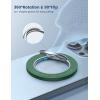 imageLamicall Magnetic Phone Ring Grip Holder Compatible for Magsafe Upgraded Strong Magnet Finger Ring Holder Pop Grip Socket Stand Mag Safe Kickstand Accessories for iPhone 167Pro Max Deep BlueDark Green