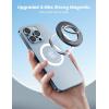 imageLamicall Magnetic Phone Ring Grip Holder Compatible for Magsafe Upgraded Strong Magnet Finger Ring Holder Pop Grip Socket Stand Mag Safe Kickstand Accessories for iPhone 167Pro Max Deep BlueMisty Black