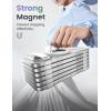 imageLamicall Magnetic Phone Ring Grip Holder for Magsafe 360 Rotating with Smooth Damping Crystal White Finger Grip Kickstand Strong Magnet Mag Safe Accessories for iPhone 17 Pro Max Air All PhonesCrystal White