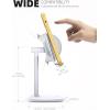 imageLamicall Cell Phone Stand for Desk  Adjustable Mobile Phone Holder Dock for Table Desktop Office Compatible with iPhone 13 12 11 X Xr Pro Max 8 7 6 Plus iPad Mini 410 Cellphone and TabletsWhite